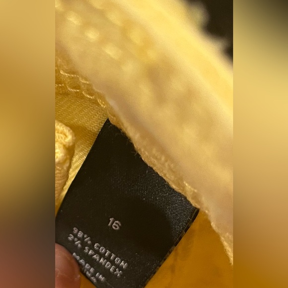 NWOT Lane Bryant Sz16 Daffodil Yellow Jeans/Pants Sz 16 Skinny - Picture 5 of 9